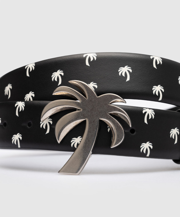 Palm Angels Черный пояс в принт Mini Palms PMRB020S23LEA004 изображение 4