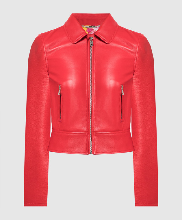 Dolce&Gabbana Red leather jacket F9G13LHULF5