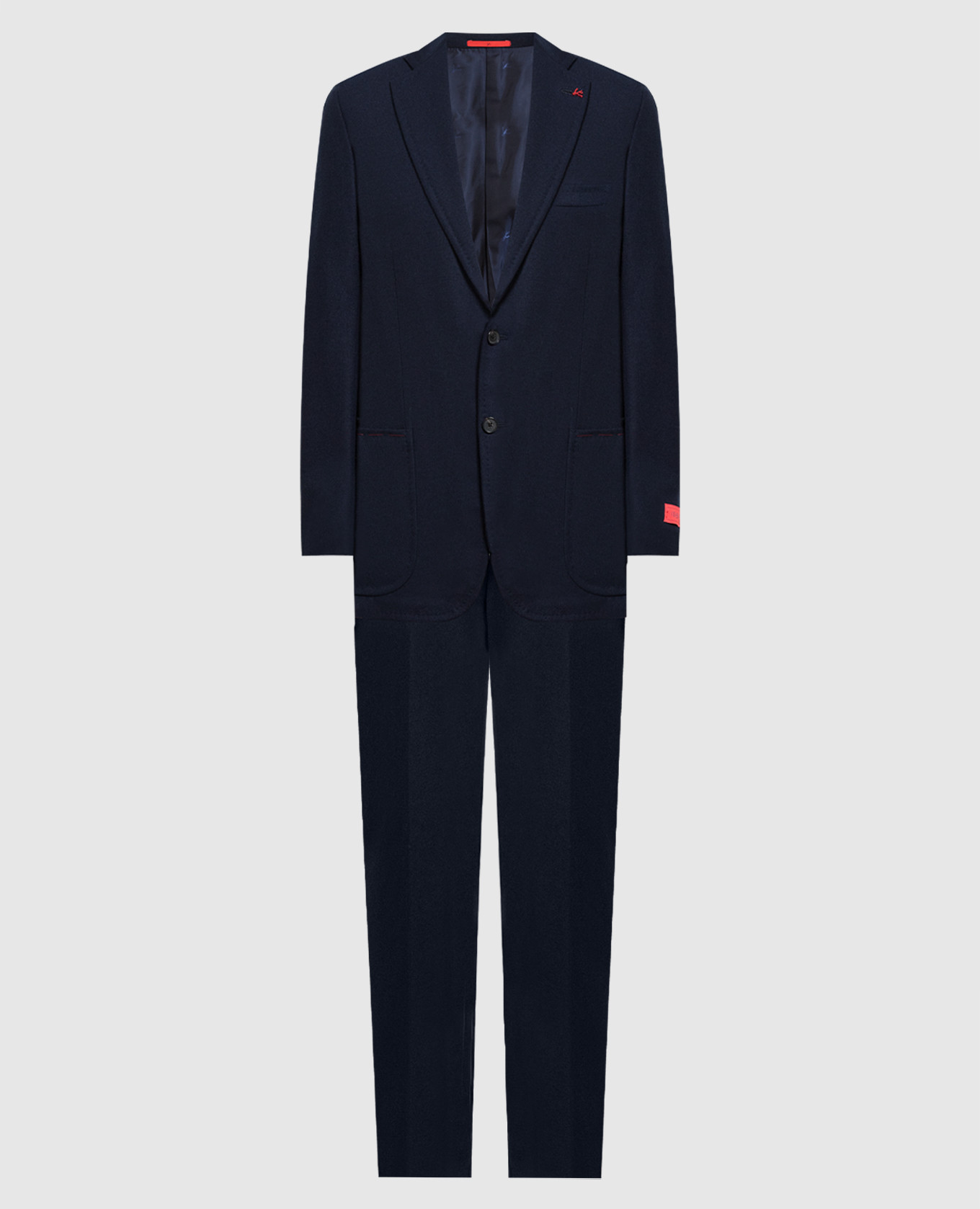 Blue wool and cashmere suit