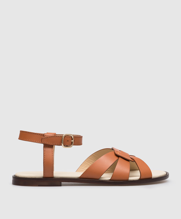 Doucal's Brown leather sandals DD8644BETTUF073