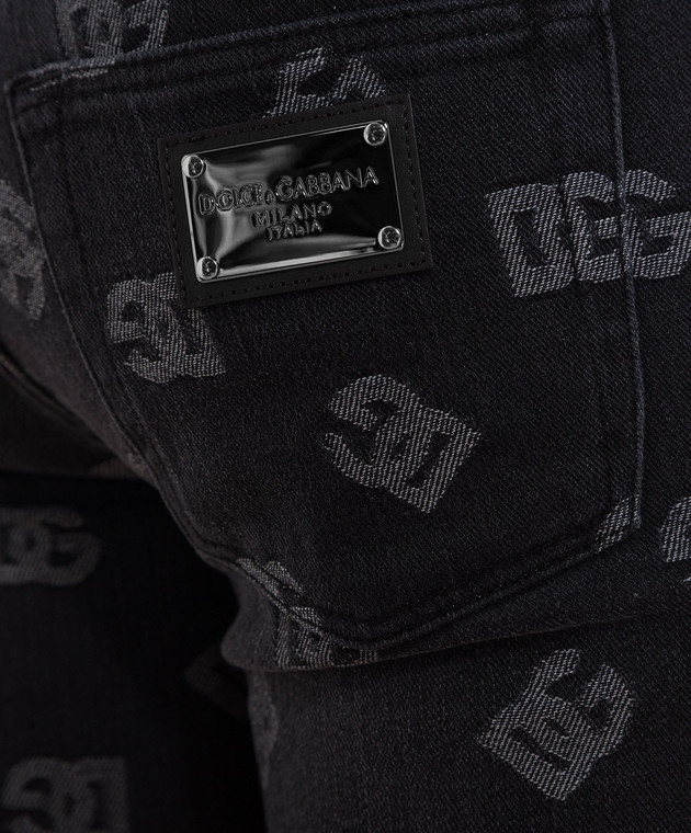 Dolce&Gabbana - Black DG monogram skinny jeans GY07LTFJFAR buy at