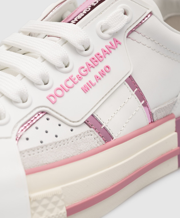 Dolce&Gabbana - Custom 2.Zero white leather sneakers with logo