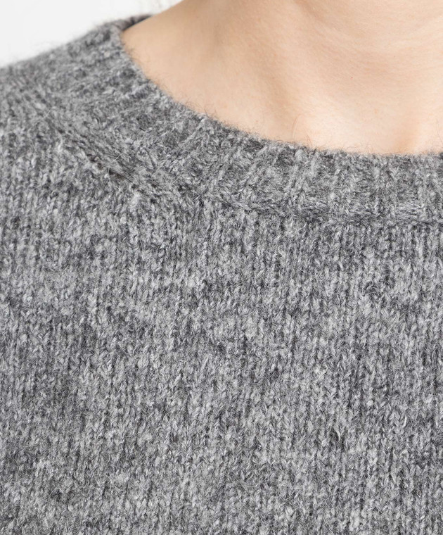 Max Mara Weekend Серый свитер XANADU изображение 5