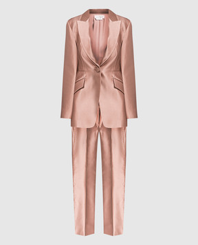 Alexander McQueen Розовый костюм из шелка 589426QBAAW636289