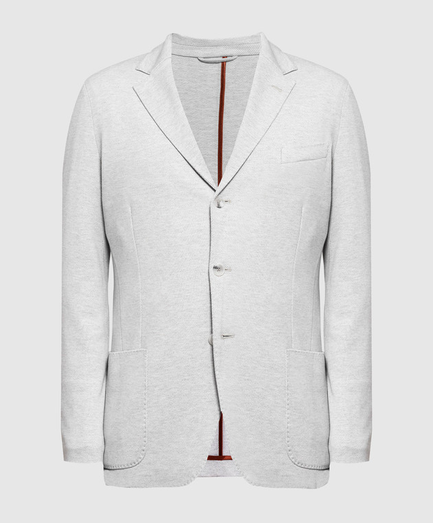 Enrico Mandelli Світло-сірий піджак A4T5214718