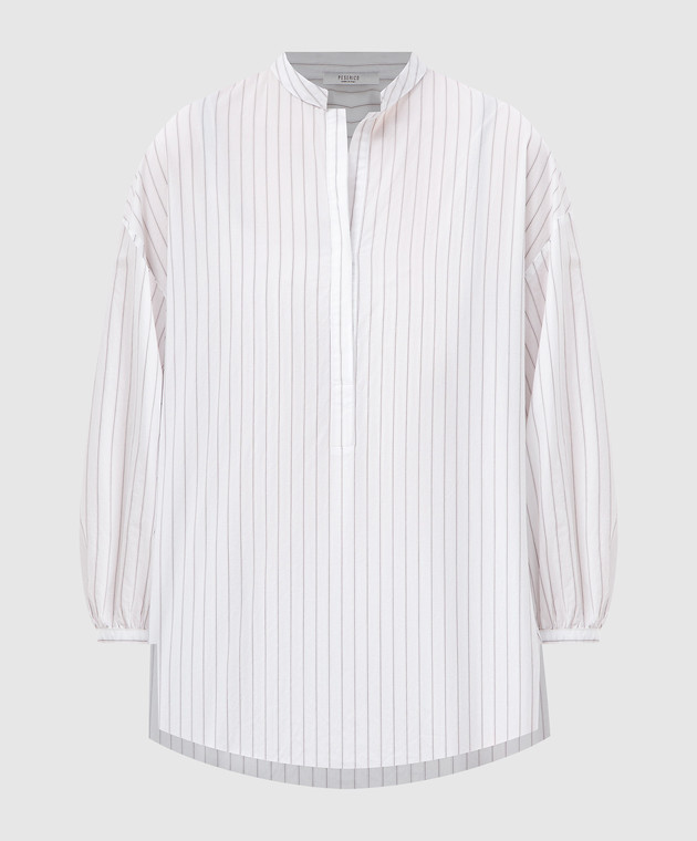 Peserico Біла блуза в смужку S06094L102924