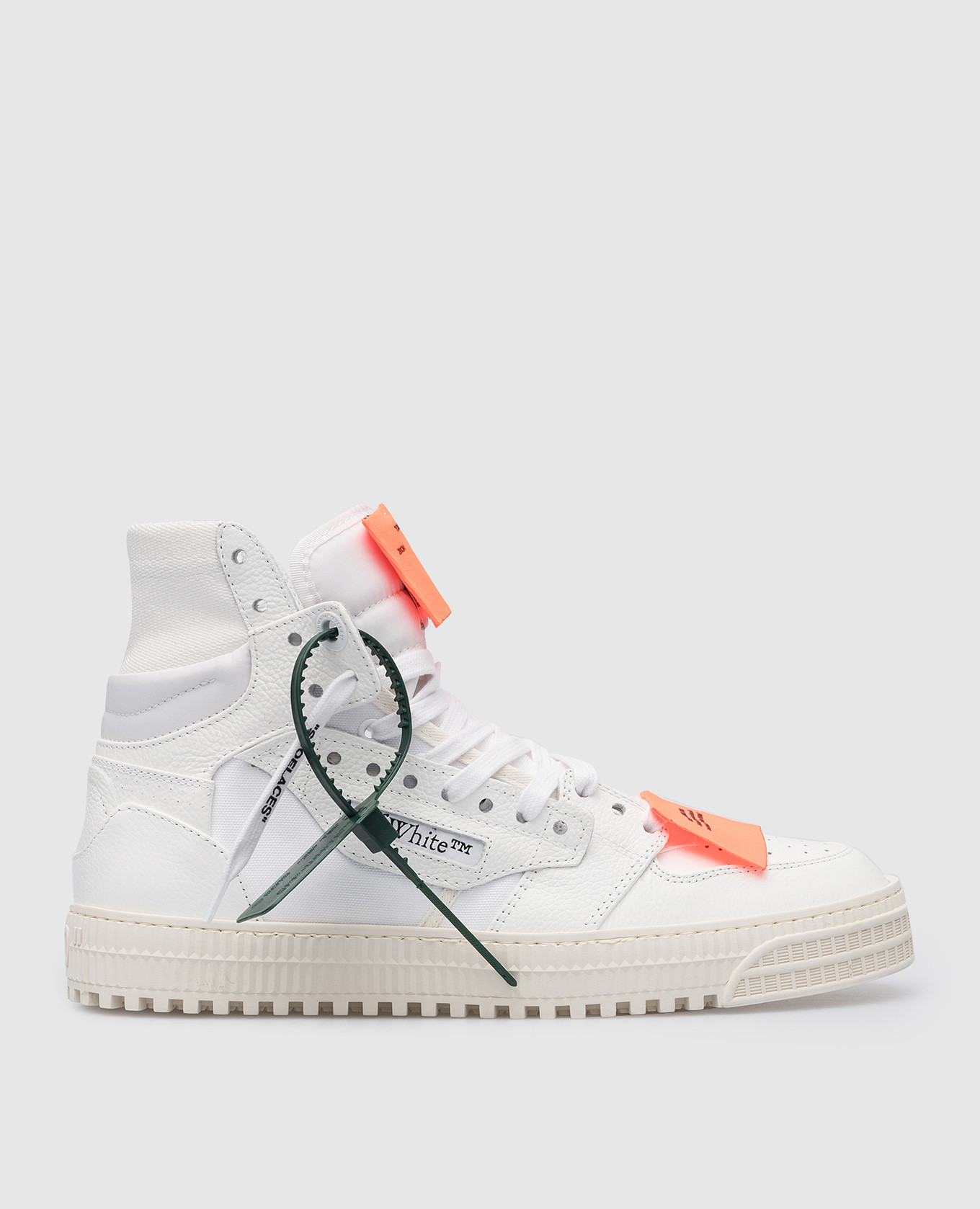 

Белые комбинированные хайтопы OFF COURT, Белый, Кроссовки