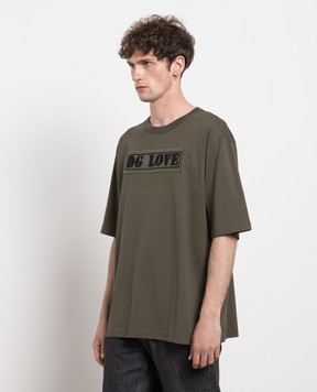 Dolce&Gabbana Зеленая футболка с логотипом G8JQ8ZG7REO