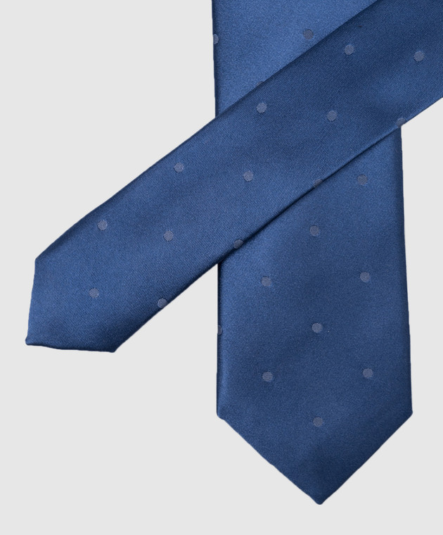 Stefano Ricci Дитяча синя краватка із шовку YCCX74168 зображення 3