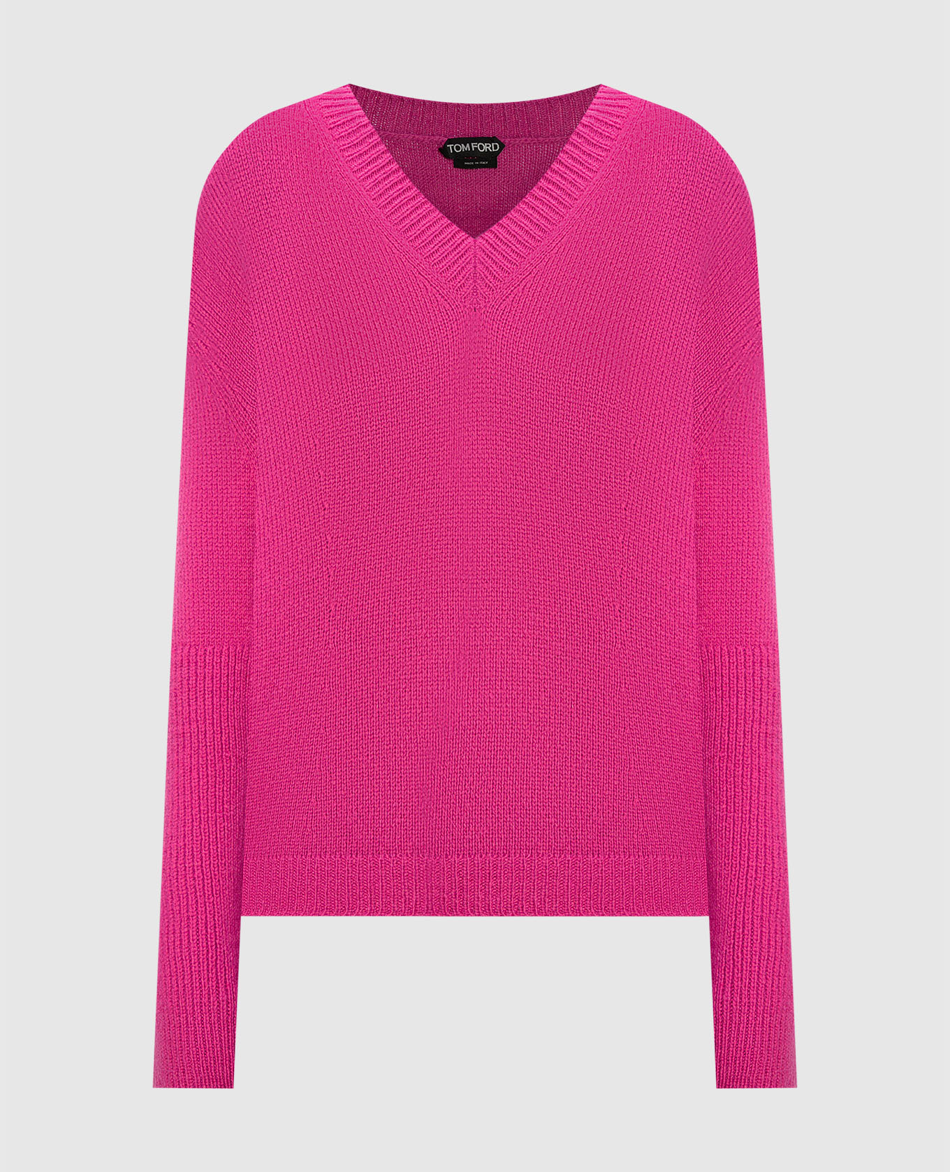 Розовый пуловер