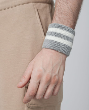 Brunello Cucinelli Серые манжеты в полоску MPO92566T