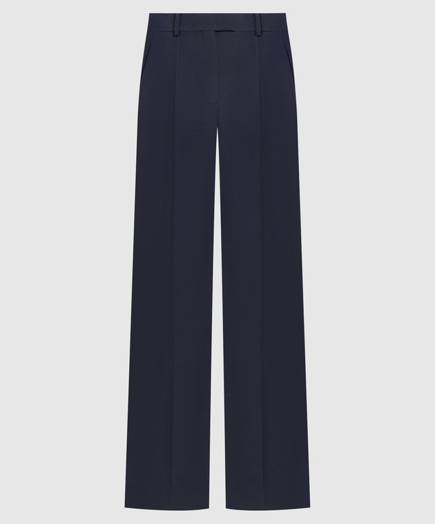 Valentino Blue trousers made of wool and silk 3B3RB5D01CF