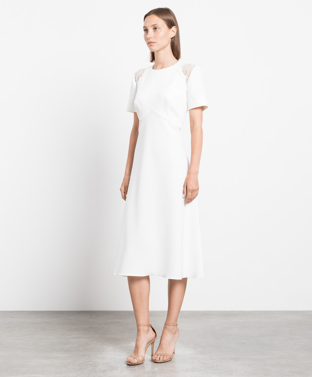 Ermanno Scervino White dress with lace D422Q760KIK image 3