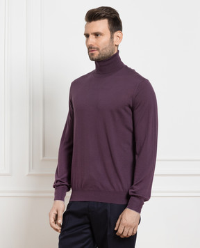 Brunello Cucinelli Фиолетовый гольф из шерсти и кашемира M2400103