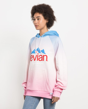 Balmain Розовое худи Balmain x Evian с логотипом AF2JT020GD01