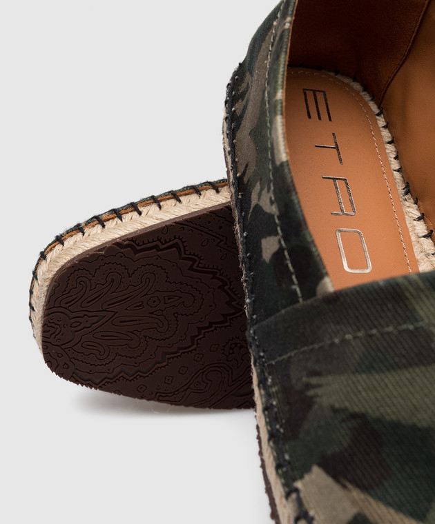 Etro Зелені еспадрильї в камуфляжний принт S113503862 зображення 5