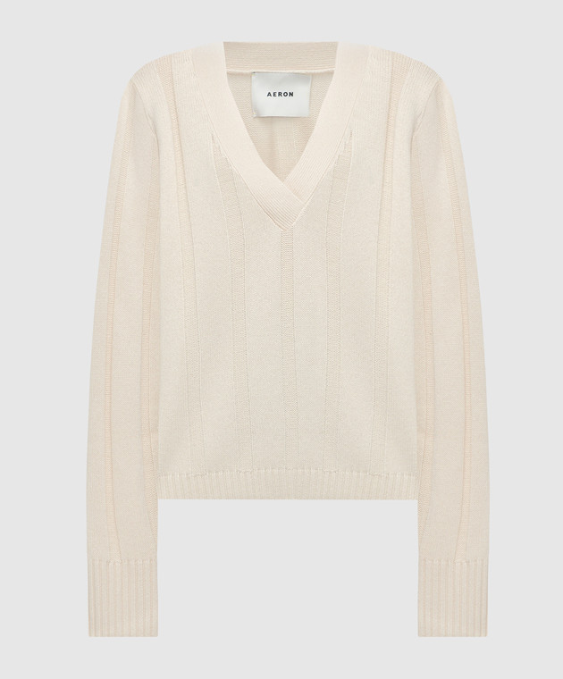 AERON Hall beige pullover made of wool and cashmere HALL