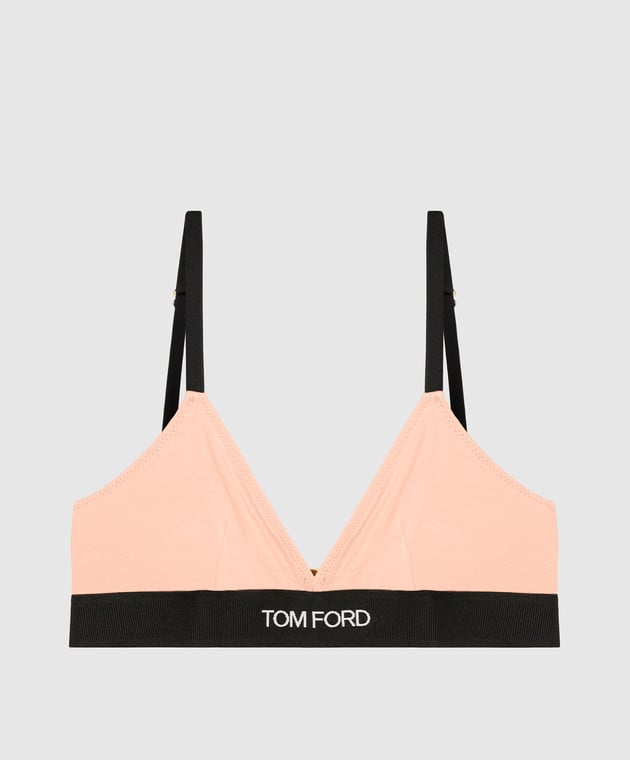 Tom Ford Pink bodice with logo BRJ009JEX011