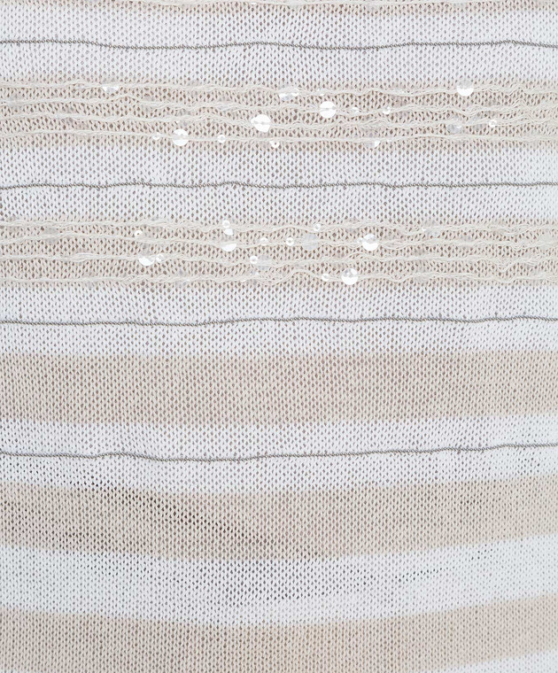 Brunello Cucinelli Белый пуловер M78764002 изображение 5