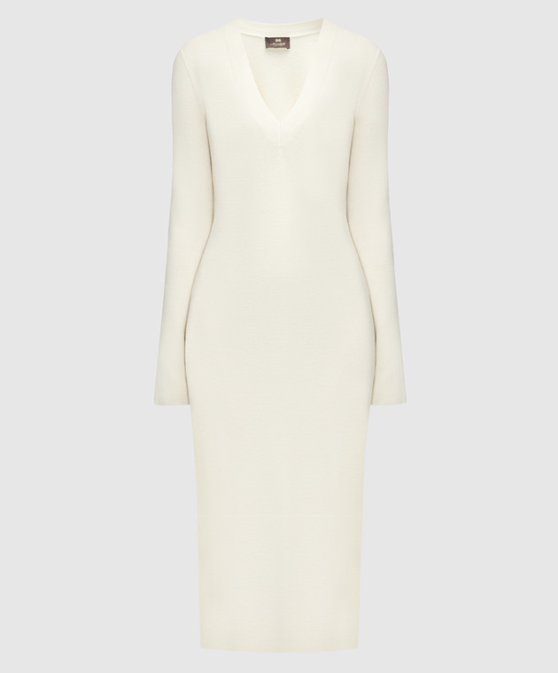 Enrico Mandelli White midi dress made of wool A7KD275252