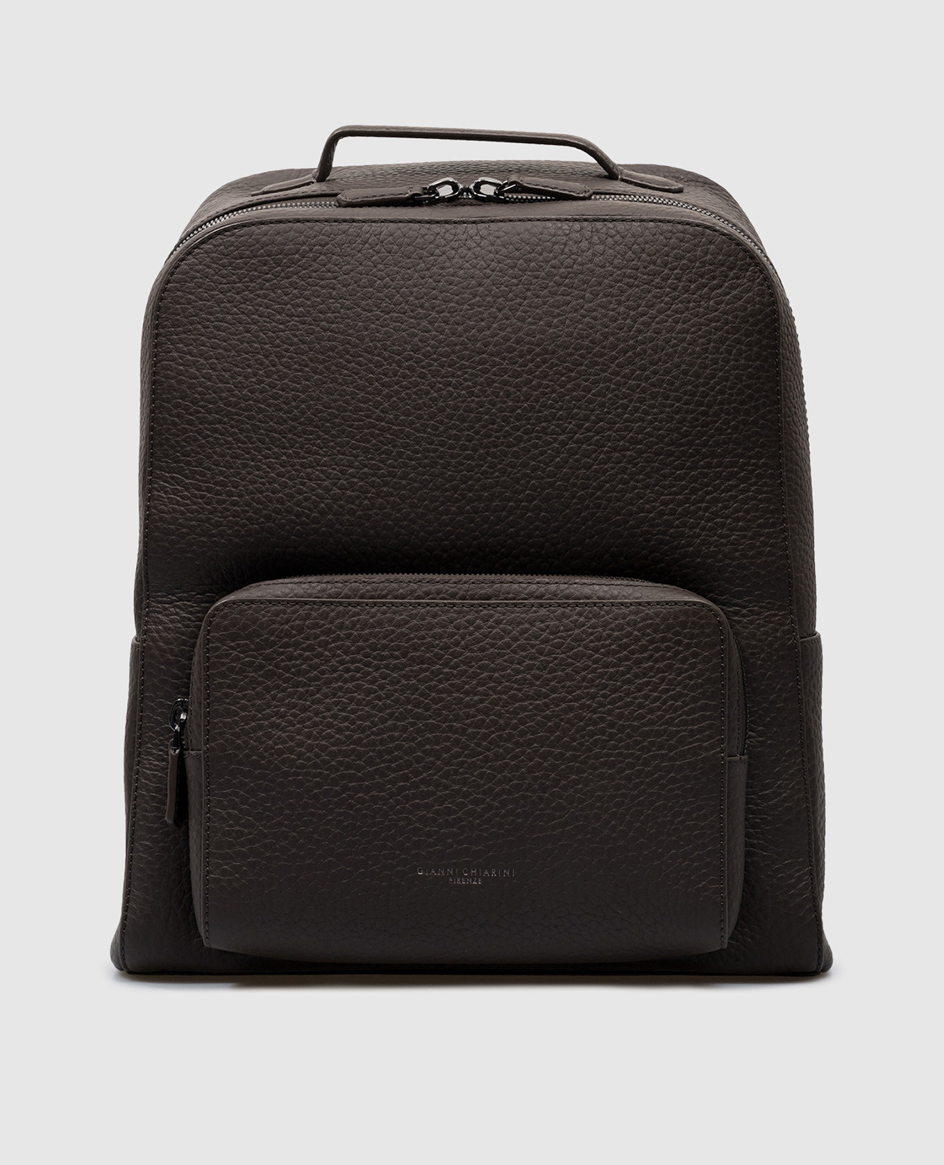 

Коричневый кожаный рюкзак с тиснением, Рюкзаки