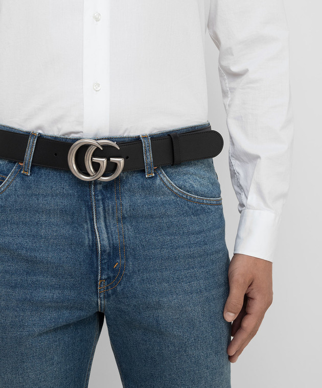 Gucci Черный кожаный ремень 397660AP00N изображение 2