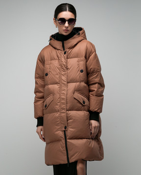 Be Florence Коричневий пуховик BE2375