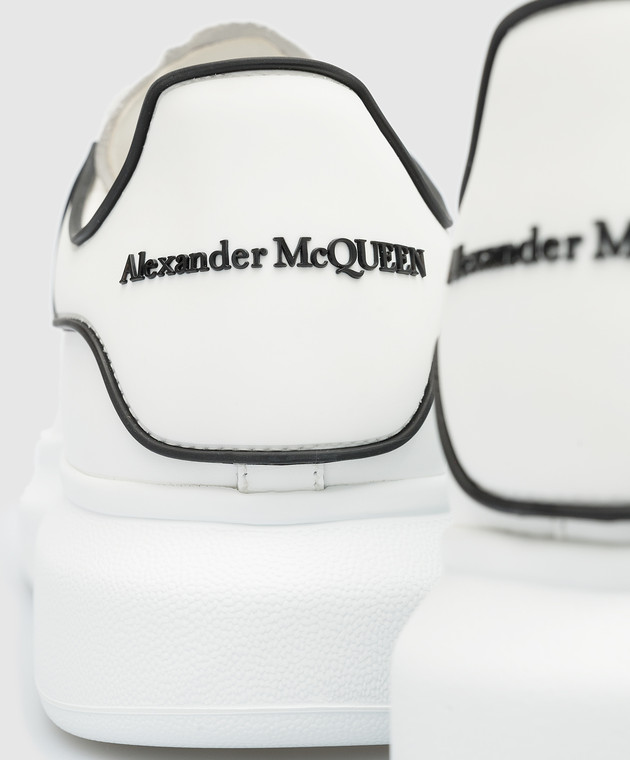 Alexander McQueen White leather sneakers with logo 625156WHXMT image 5