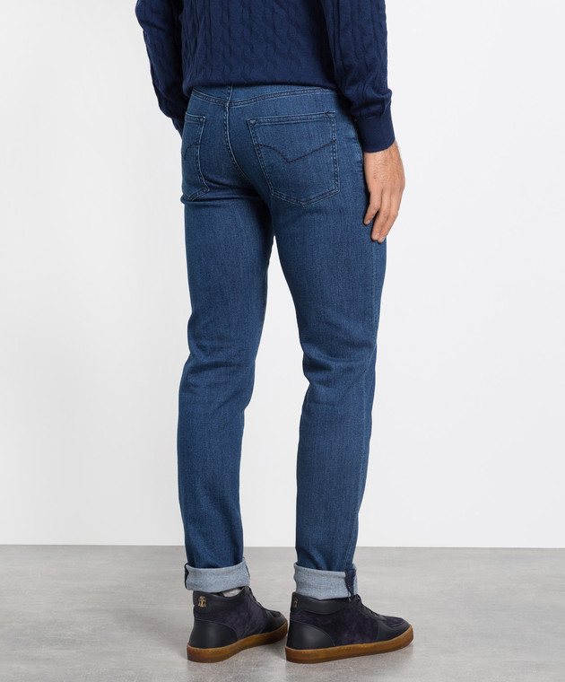 Marco Pescarolo Сині джинси з логотипом NERANOM1846J04 зображення 4