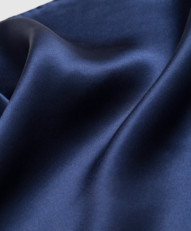 Stefano Ricci Children's blue pache scarf made of silk YFZ25UNIR image 2