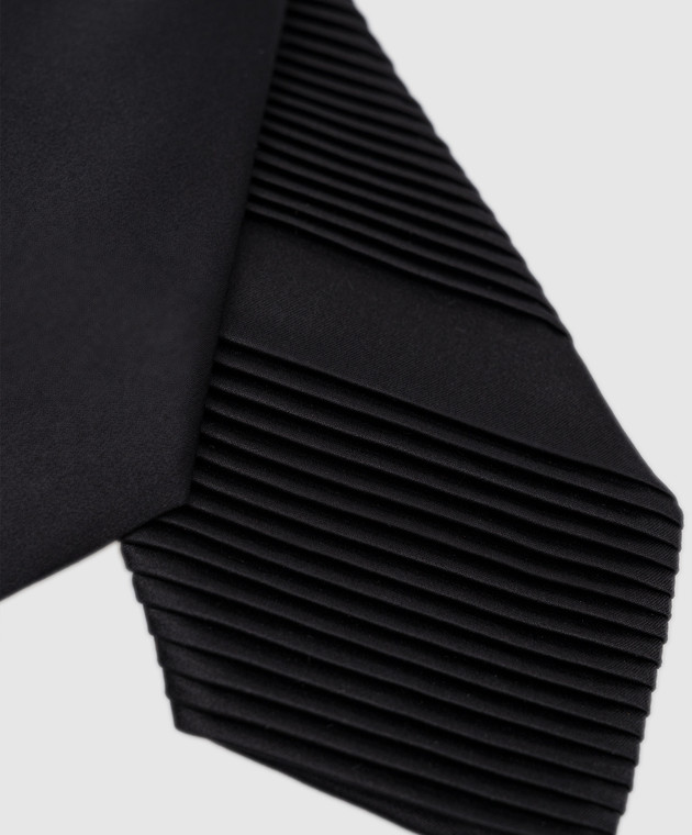 Stefano Ricci Дитяча чорна краватка із шовку YCP14UNIR зображення 3