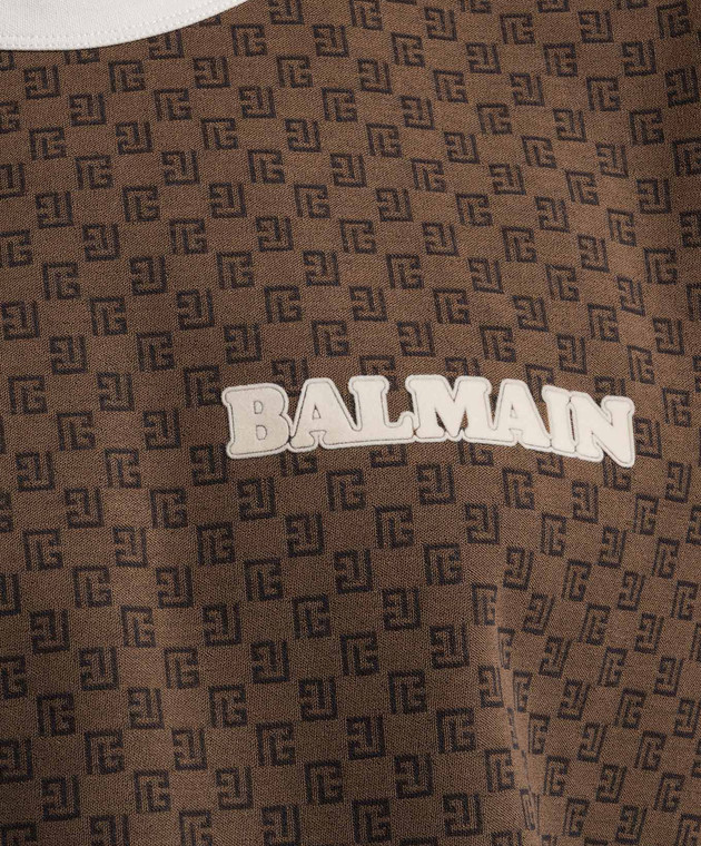 Balmain T-shirt Herren Farbe Braun In Brown