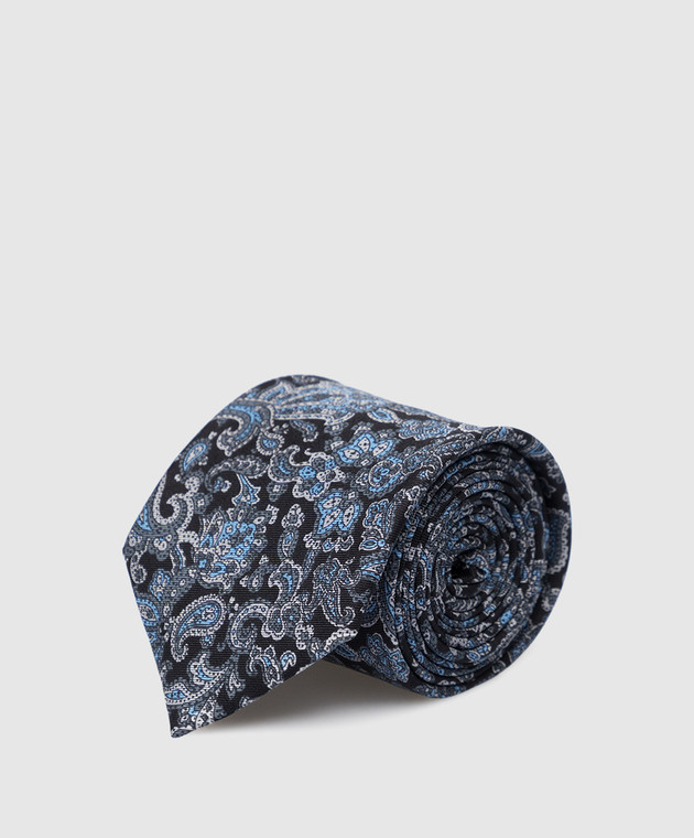 Stefano Ricci Дитячий шовковий набір з краватки та хустки-паші у візерунок. YDHNG501