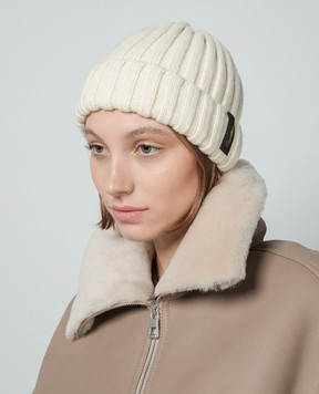 Borsalino Біла шапка з кашеміру Hill 13353EWS