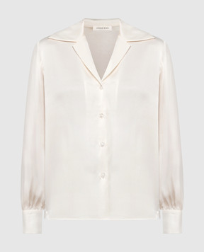 Anine Bing Белая блуза из шелка Mylah A073239190