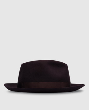 Borsalino Бордовий капелюх 50 grammi 114665