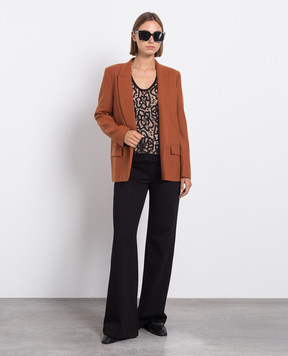 Twinset Черная ажурная блуза из кружева 232TP3083
