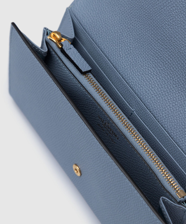 Valentino Блакитний гаманець із емблемою VLogo Signature XW2P0X33SNP зображення 3