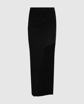 Helmut Lang Черная юбка асимметричного кроя N05HW302