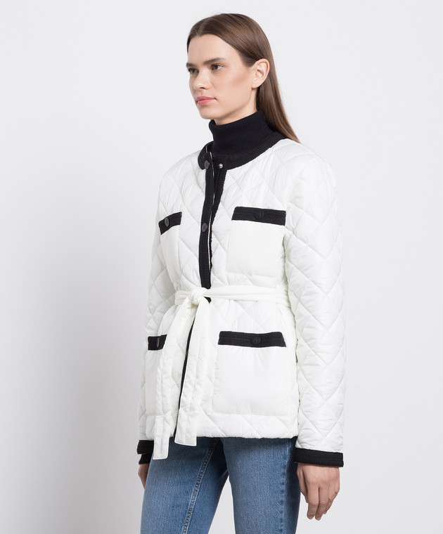 Twinset Actitude - White quilted jacket 232AP2092 - buy with ...