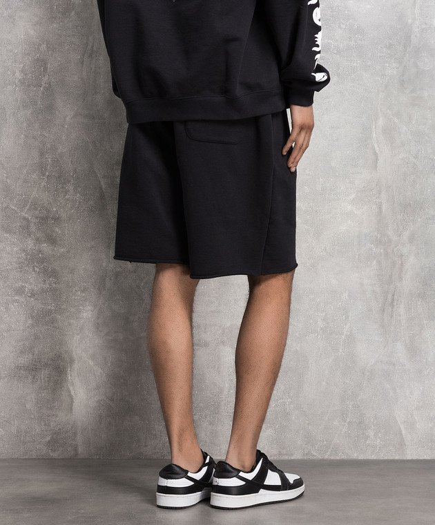 Vetements Черные шорты с логотипом UE63SP261B изображение 4