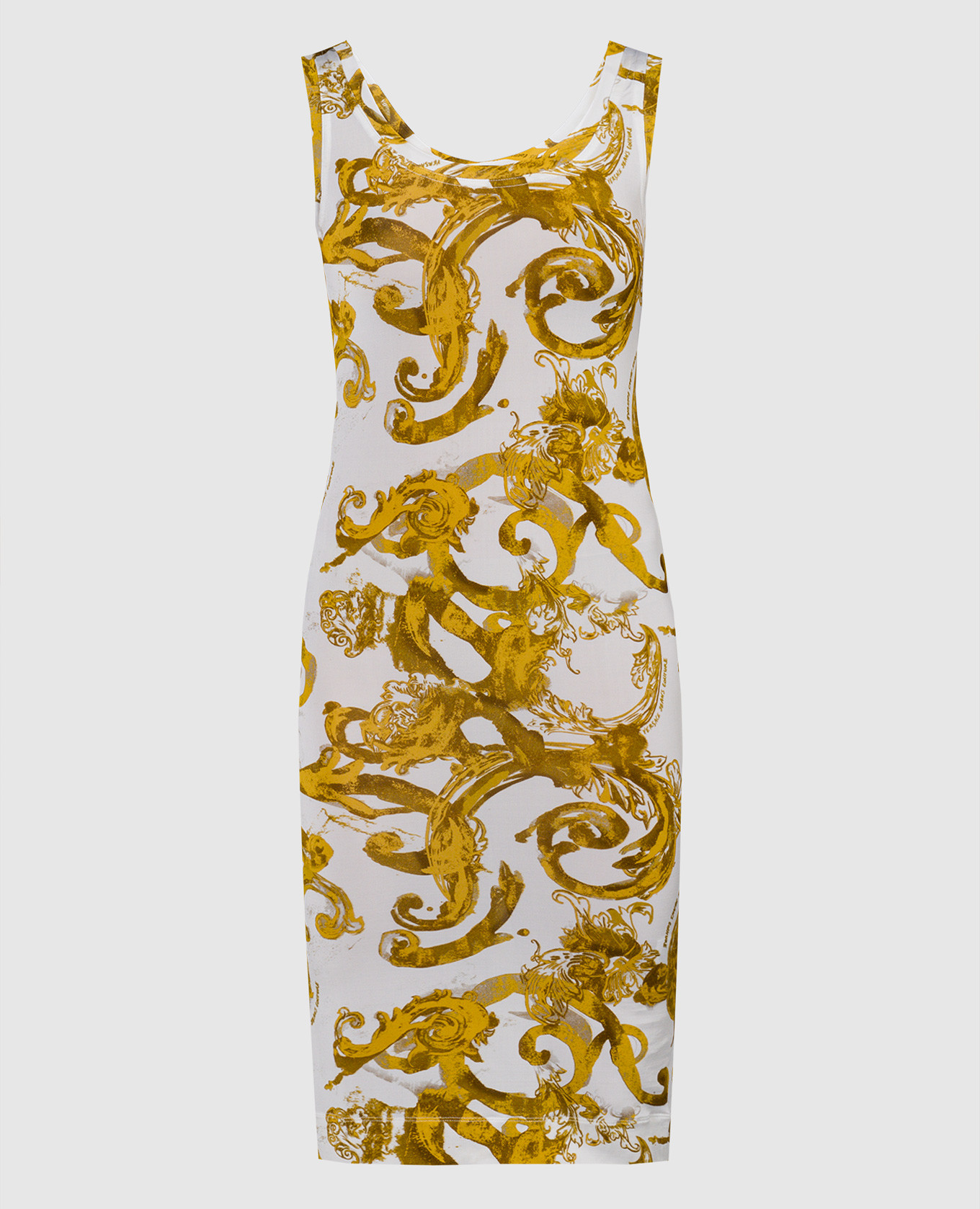 

Белое платье миди в принт Watercolor Couture, Белый, Повседневные платья