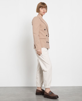 Brunello Cucinelli Бежевий двобортний жакет M0R242368P