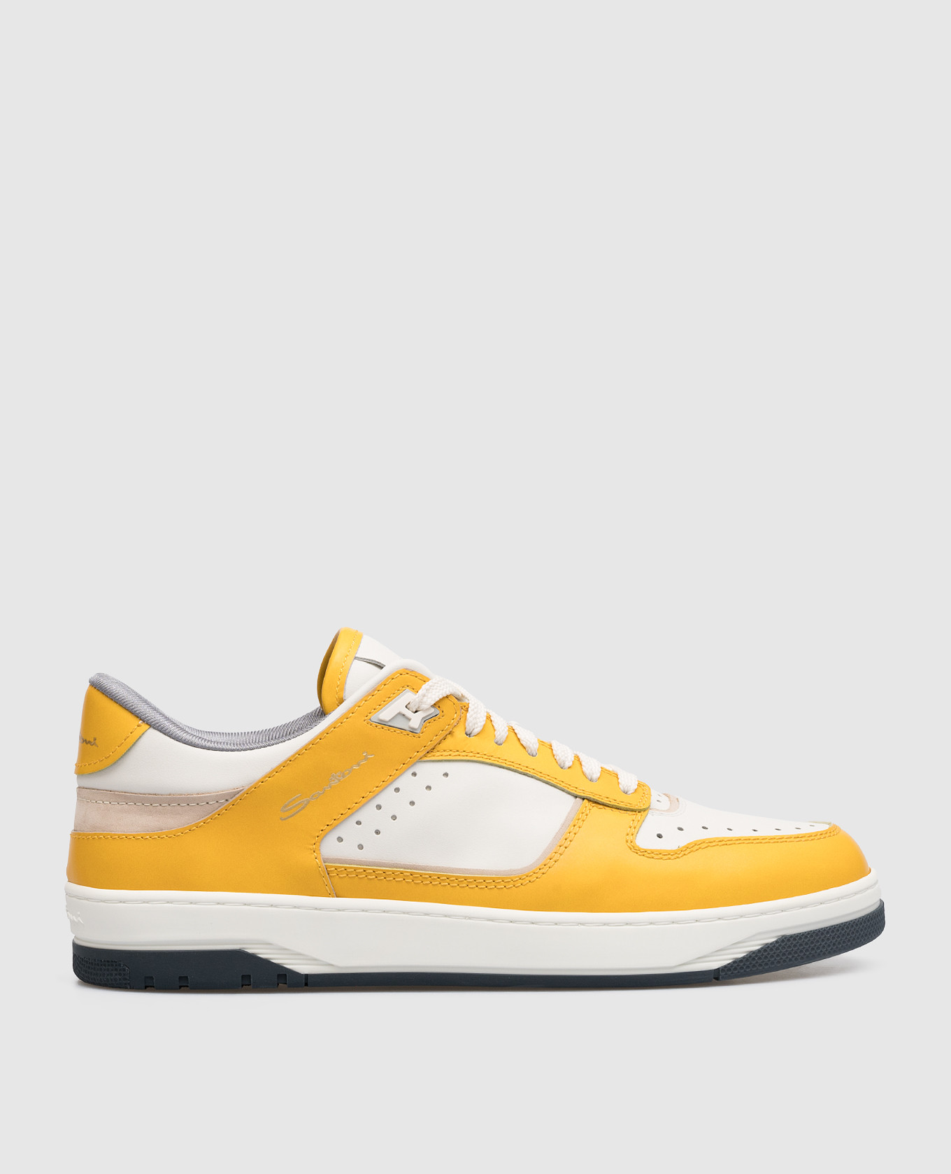 Sneak-Air Yellow Leather Sneakers