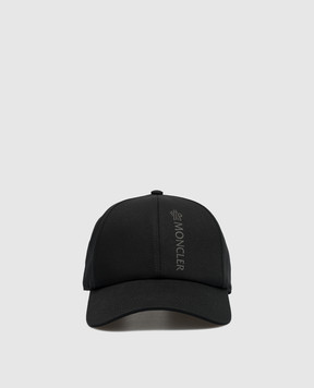 Moncler Чорна кепка з логотипом 3B0000504863