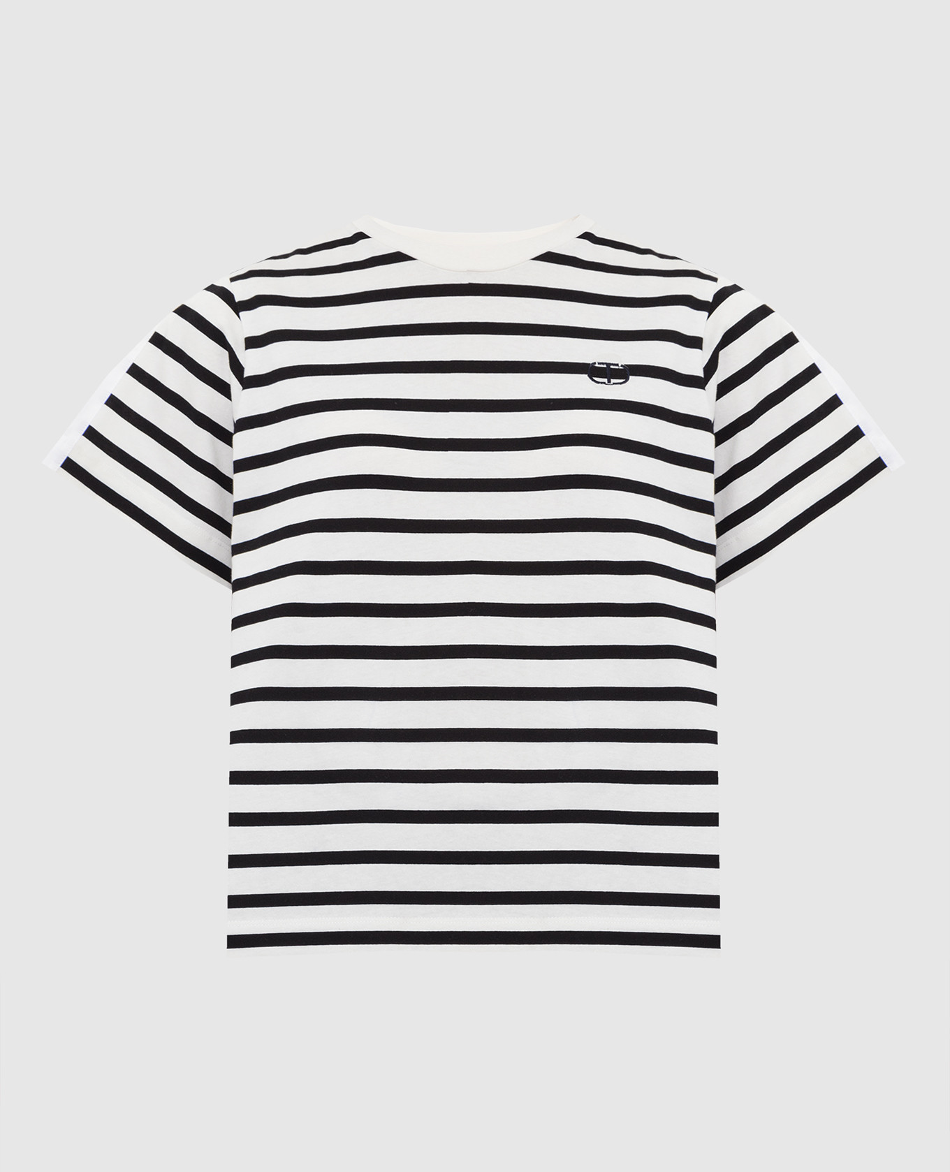 

Черная футболка в полоску, Черный, Футболки