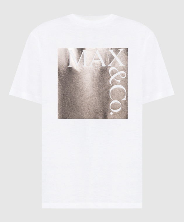 Max & Co White TEE with logo print TEE