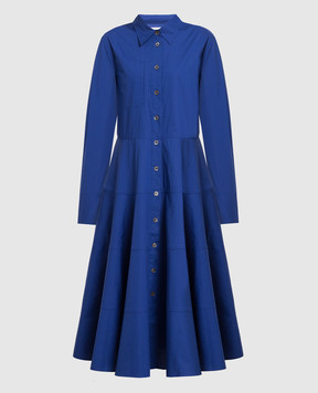 CO Синее платье-рубашка 4563SBCC