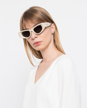 Balenciaga Бежевые очки ODEON CAT 703433T0001BB0243S