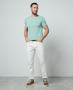 Tom Ford Зеленая футболка с логотипом T4M081040
